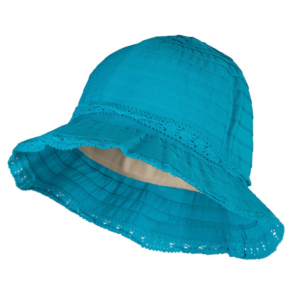Jeanne Simmons Girls Bow Accent Bucket Hat - Stylish Sun Protection for Outdoor Activities, Beach, and Summer Fashion
