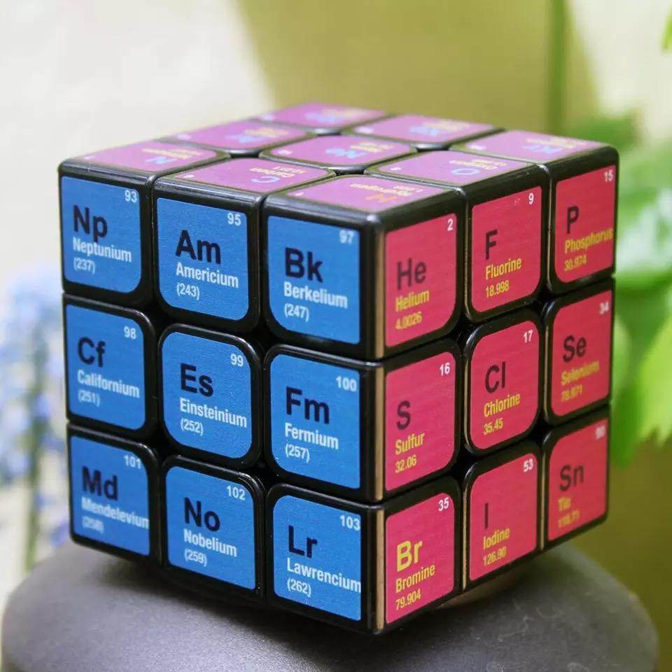 Rubik's Cube Periodic Table - Educational STEM Toy for Kids & Adults - Perfect for Learning Chemistry & Problem Solving at Home or School
