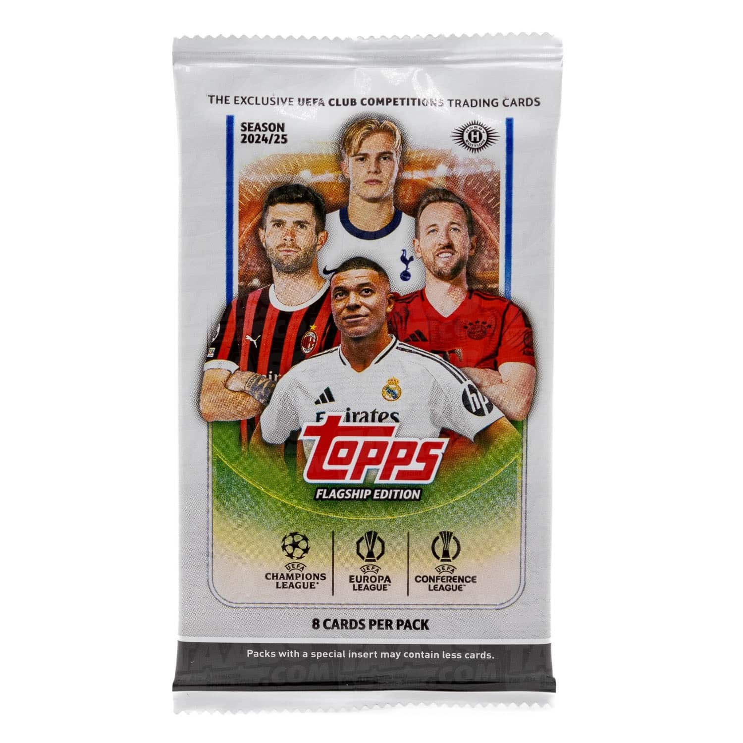 2024-25 Topps UEFA Club Competitions Hobby Pack - Authentic Soccer Trading Cards for Collectors | Perfect for Sports Memorabilia Collections & Matchday Excitement