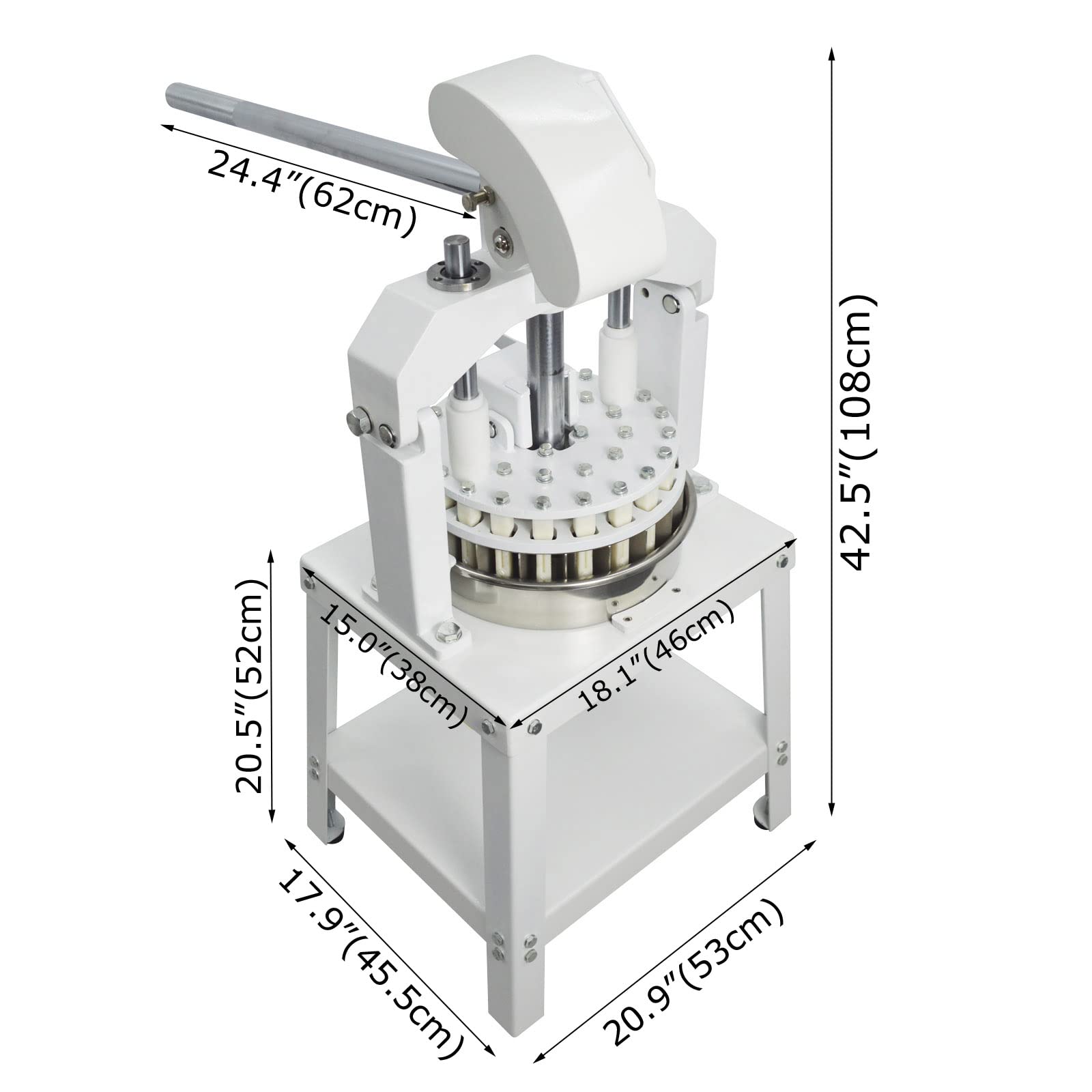 Commercial Dough Divider Machine - 30pcs Dough Cutter Set (1.27-6.77oz/36-192g) | Manual Bakery Dough Ball Press for Bread Making | Perfect for Bakeries, Restaurants & Home Baking