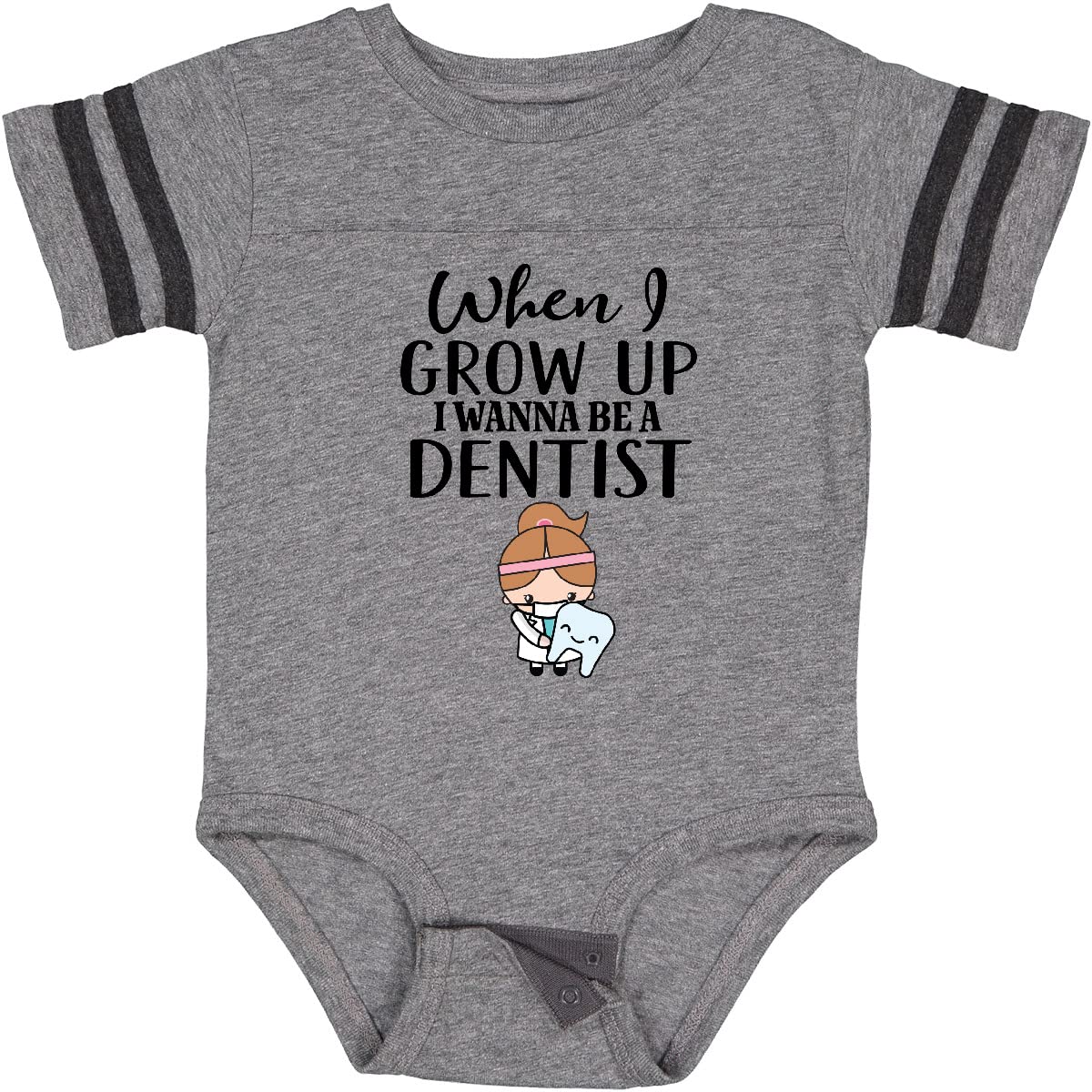 Inktastic Future Dentist Baby Girl Bodysuit - Cute Infant Onesie for Dentist-Themed Outfits & Baby Photoshoots