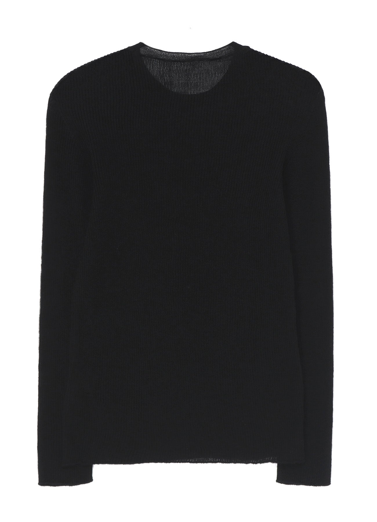 12G2P Rib Round Neck Long Sleeve Pullover Sweater for Women - Cozy Winter Knitwear for Casual Outfits & Layering