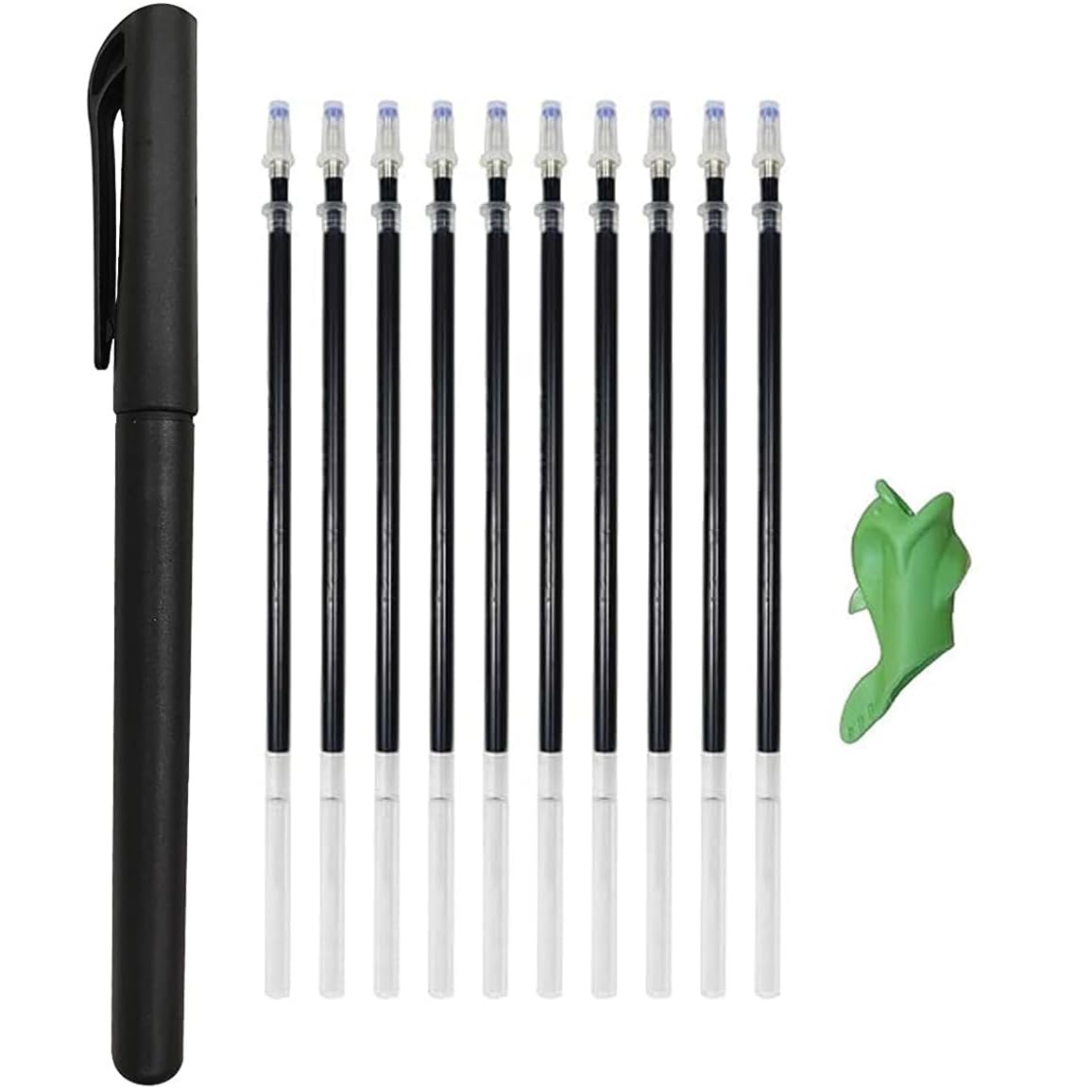 10-Pack Reusable Magic Pens with Refills for Kids - Disappearing Ink Writing Practice Set for Kindergarten & Preschool Learning (Ideal for Handwriting Practice, Calligraphy Training & Early Education)