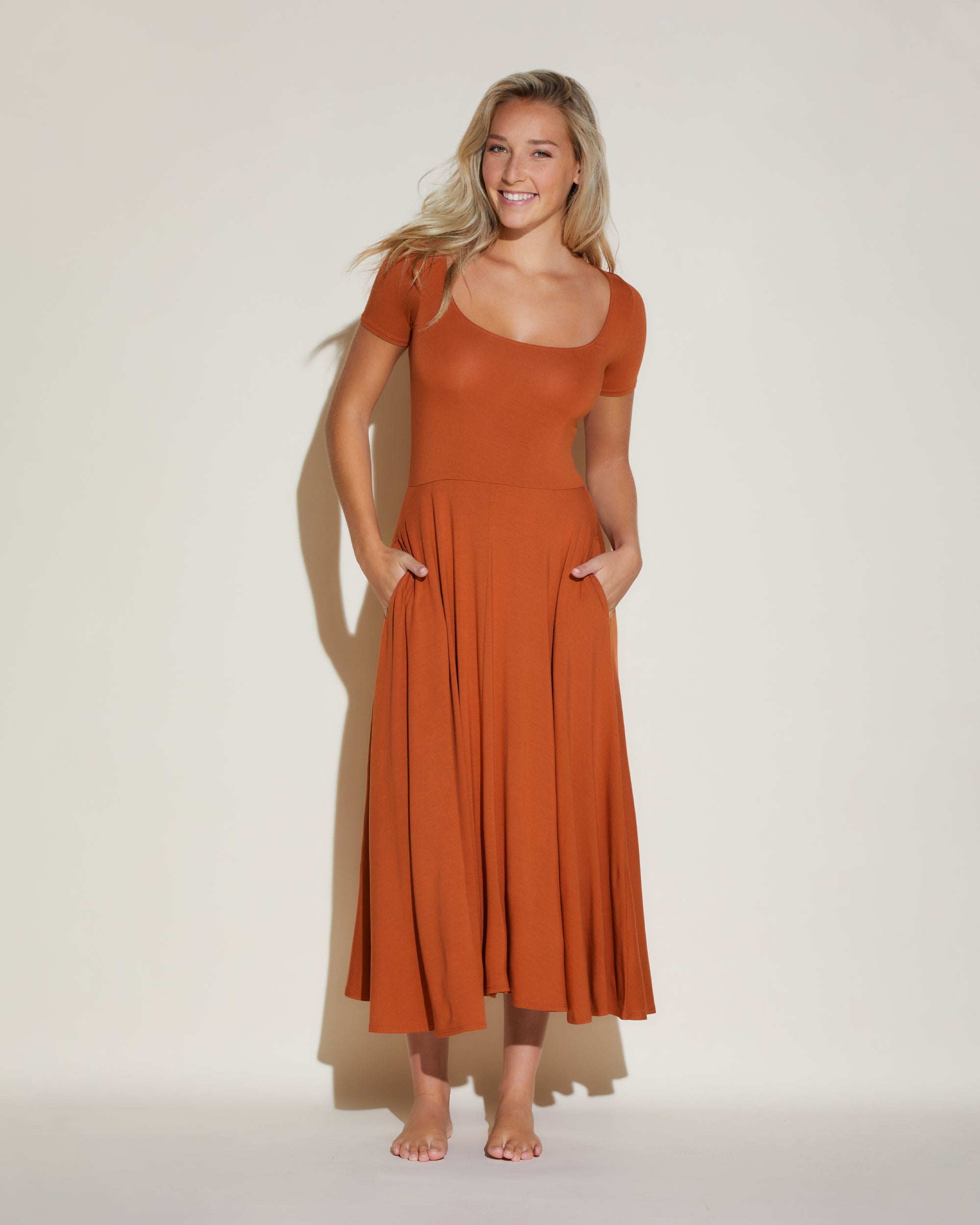 Sahara Bell Sleeve Maxi Dress for Women - Boho Flowy Summer Dress with Long Bell Sleeves - Perfect for Beach Vacation, Music Festival & Casual Outings