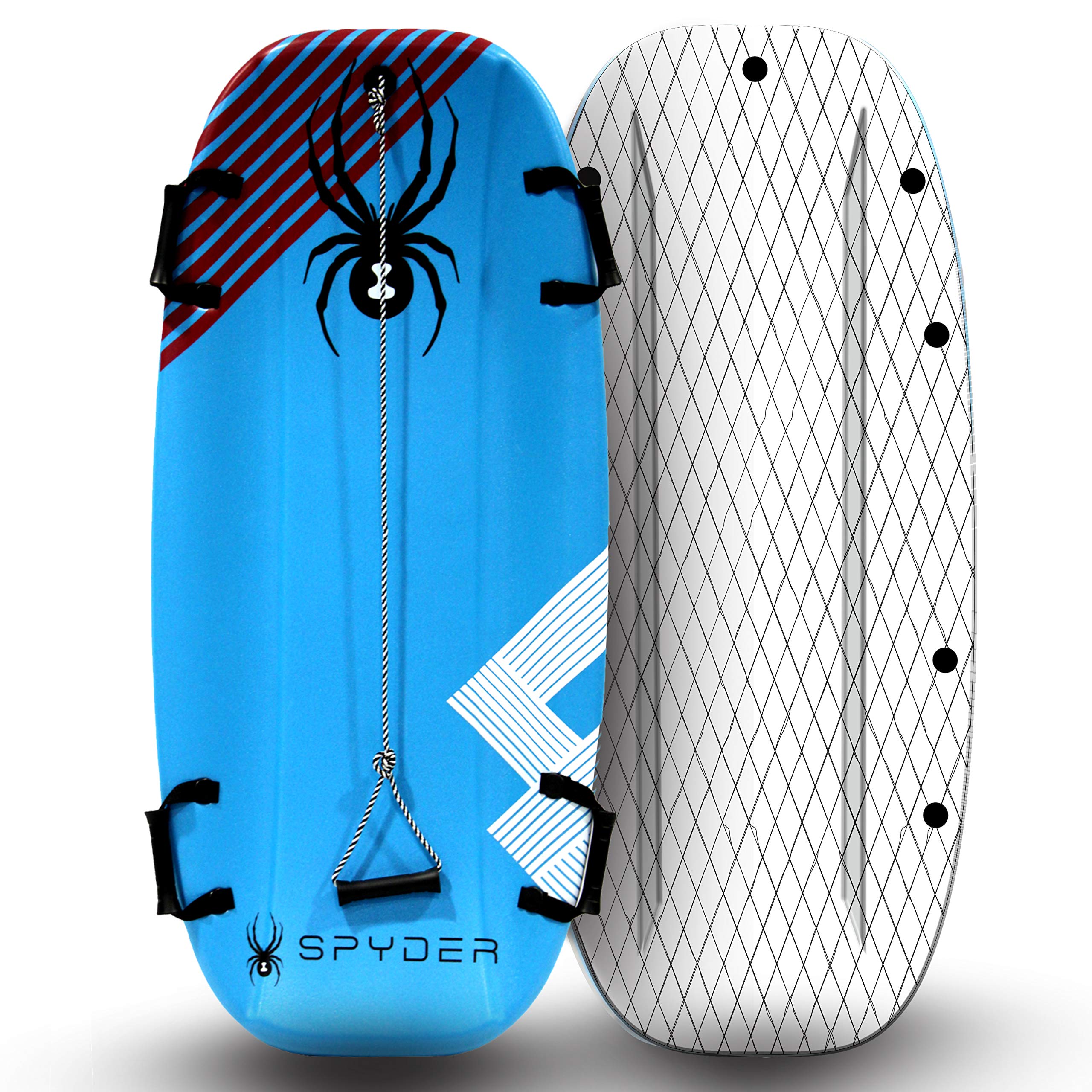 Spyder Snow Sled for Kids & Adults - Durable Thermo Molded Foam Sled with Hardcover Bottom | Winter Snow Toys for Sledding, Snow Tubing & Outdoor Family Fun