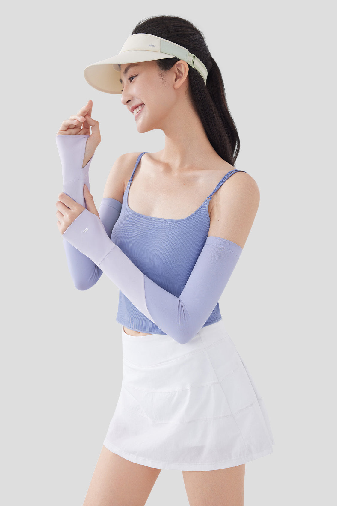 UPF50+ Women's Sun Protection Arm Sleeves for Outdoor Sports & Driving - Cooling UV Sunblock Sleeve Guards for Running, Cycling, Golf, Hiking, and Summer Activities