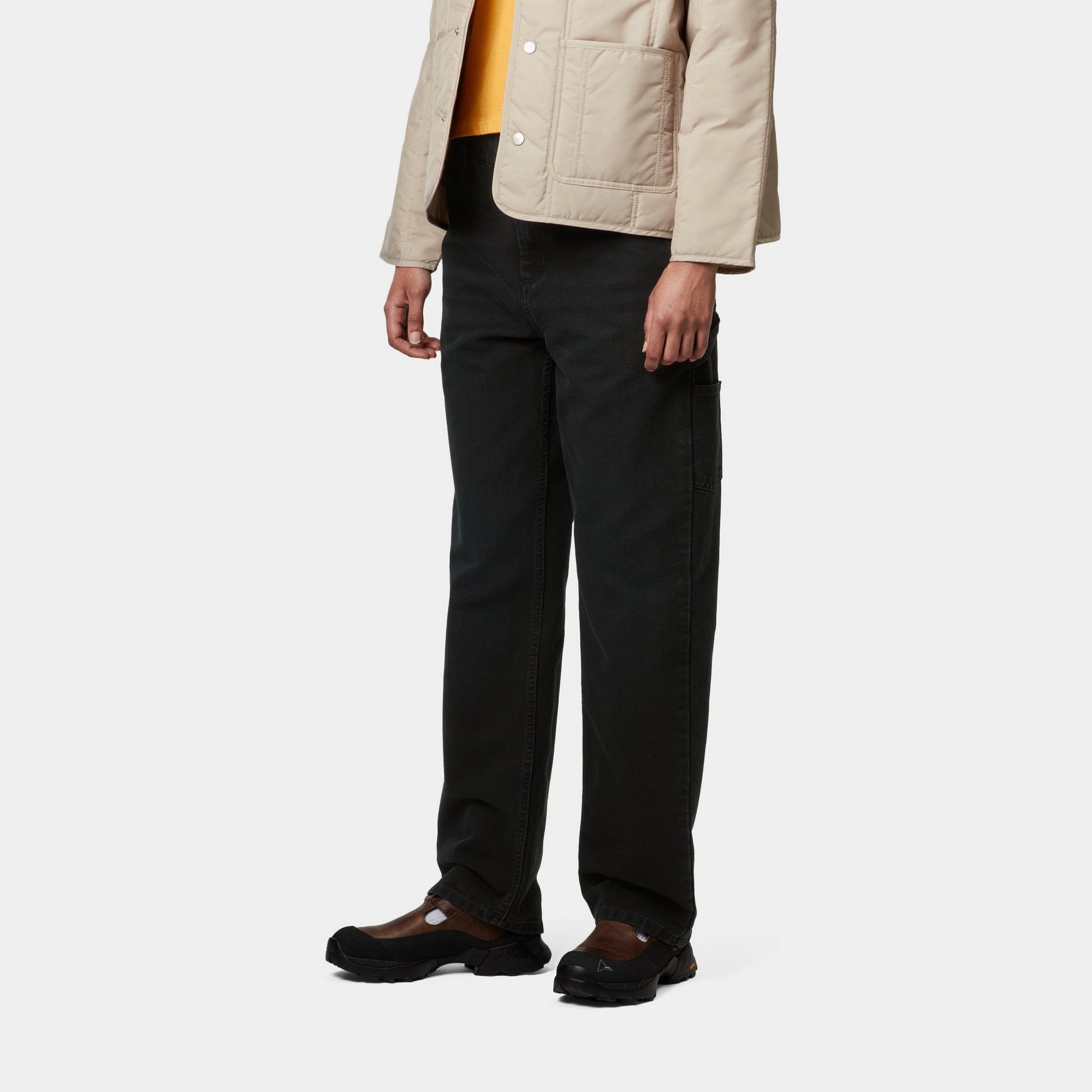 Pierce Pant Straight | Black Stone Canvas | Comfortable & Stylish Men's Trousers for Casual Wear & Office