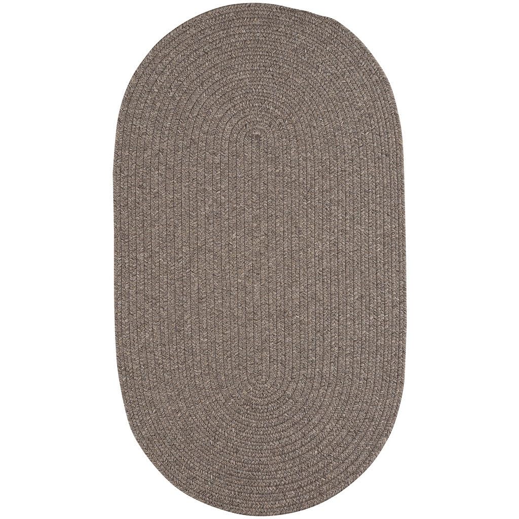 Capel Rugs Candor Oval Braided Jute Rug 4x6 Feet - Natural Chestnut Brown - Handwoven Indoor/Outdoor Rug for Living Room, Bedroom, Patio & Entryway