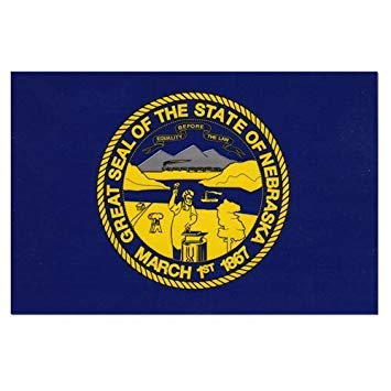 Nebraska State Flag Decal - High-Quality Vinyl Sticker for Cars, Trucks, Boats, Windows & Laptops | Show Your State Pride with Durable Outdoor & Indoor Decoration