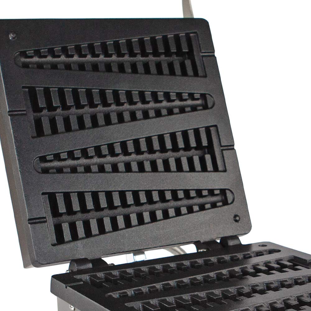 Electric Waffle Stick Maker with Nonstick Plates - 110V Manual Waffle Iron for 4 Sticks - Perfect for Breakfast, Snacks, Parties & On-the-Go Treats