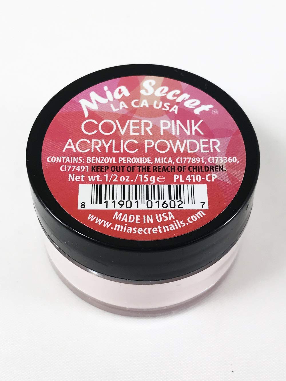 Mia Secret Cover Pink Acrylic Powder 1/2 oz - Professional Nail Extension & Repair Kit for DIY Manicures at Home, Salon Quality Acrylic Nail Supplies for Strong, Long-Lasting Nails - Perfect for Nail Art, French Tips & Acrylic Overlays