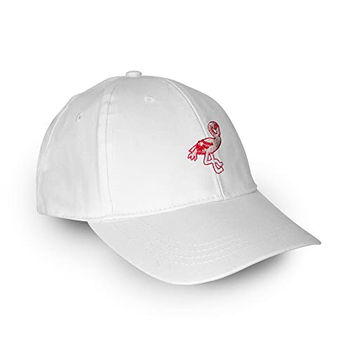 Men's & Women's Embroidered Adjustable Baseball Cap - Summer White Dad Hat for Running, Workout, Outdoor Sports & Casual Wear