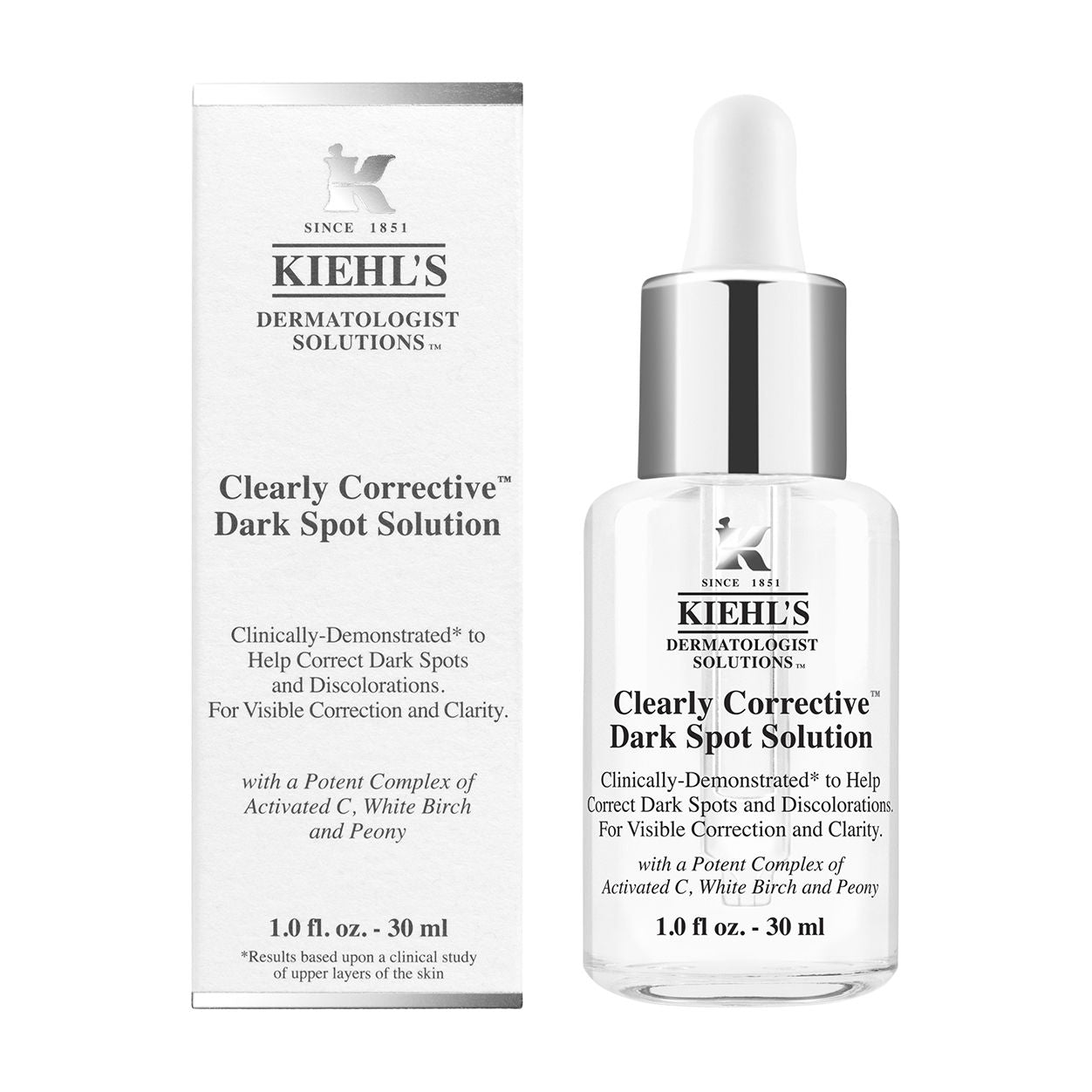 Kiehl's Clearly Corrective Dark Spot Solution - Brightening Serum for Hyperpigmentation & Uneven Skin Tone | Perfect for Daily Skincare Routine & Nighttime Use
