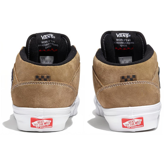 VANS Skate Half Cab Shoes - Olive/White - Skateboarding Sneakers for Men & Women - Perfect for Streetwear & Casual Wear