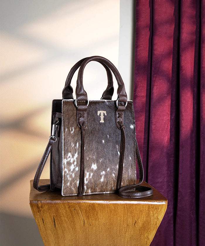 Trinity Ranch Genuine Hair-On Cowhide Leather Mini Crossbody Purse - Stylish & Durable for Everyday Use, Travel, and Casual Outings
