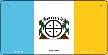 Hopi Tribe Novelty Metal Bicycle License Plate - Vintage Native American Motorcycle Tag BP-5033 - Perfect for Bike Decor, Motorcycle Accessories & Southwestern Home Decor