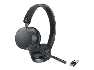 DELL WL5022 Wireless Bluetooth Headset with Noise Cancelling - Black for Office, Gaming & Remote Work