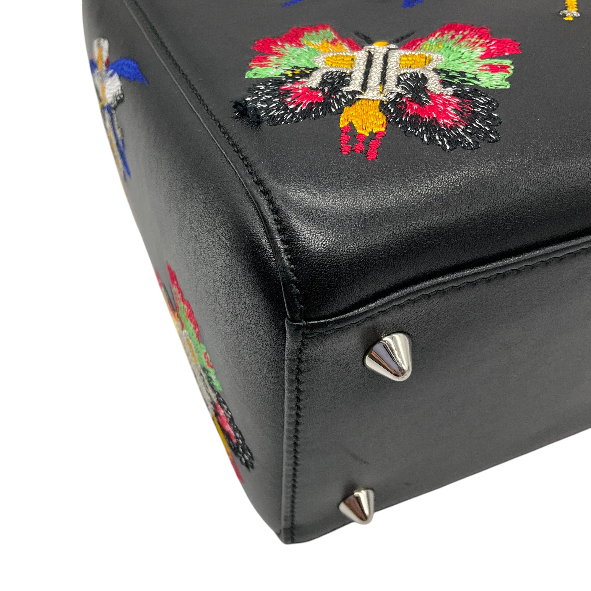Christian Dior Black Multi-Animal Embroidered Calfskin Medium Lady Dior Handbag - Luxury Designer Tote for Women, Perfect for Evening Events & Special Occasions