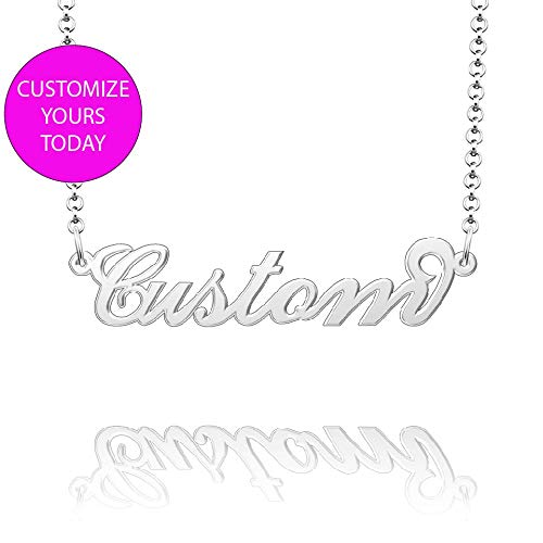 Customized Jacob Name Necklace - Rose Gold Plated Sterling Silver Personalized Jewelry for Gifts, Anniversaries & Special Occasions