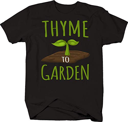 OSG Thyme to Garden T-Shirt - Funny Plant Lover Gardening Tee for Women & Men - Perfect for Gardeners, Plant Enthusiasts & Outdoor Activities