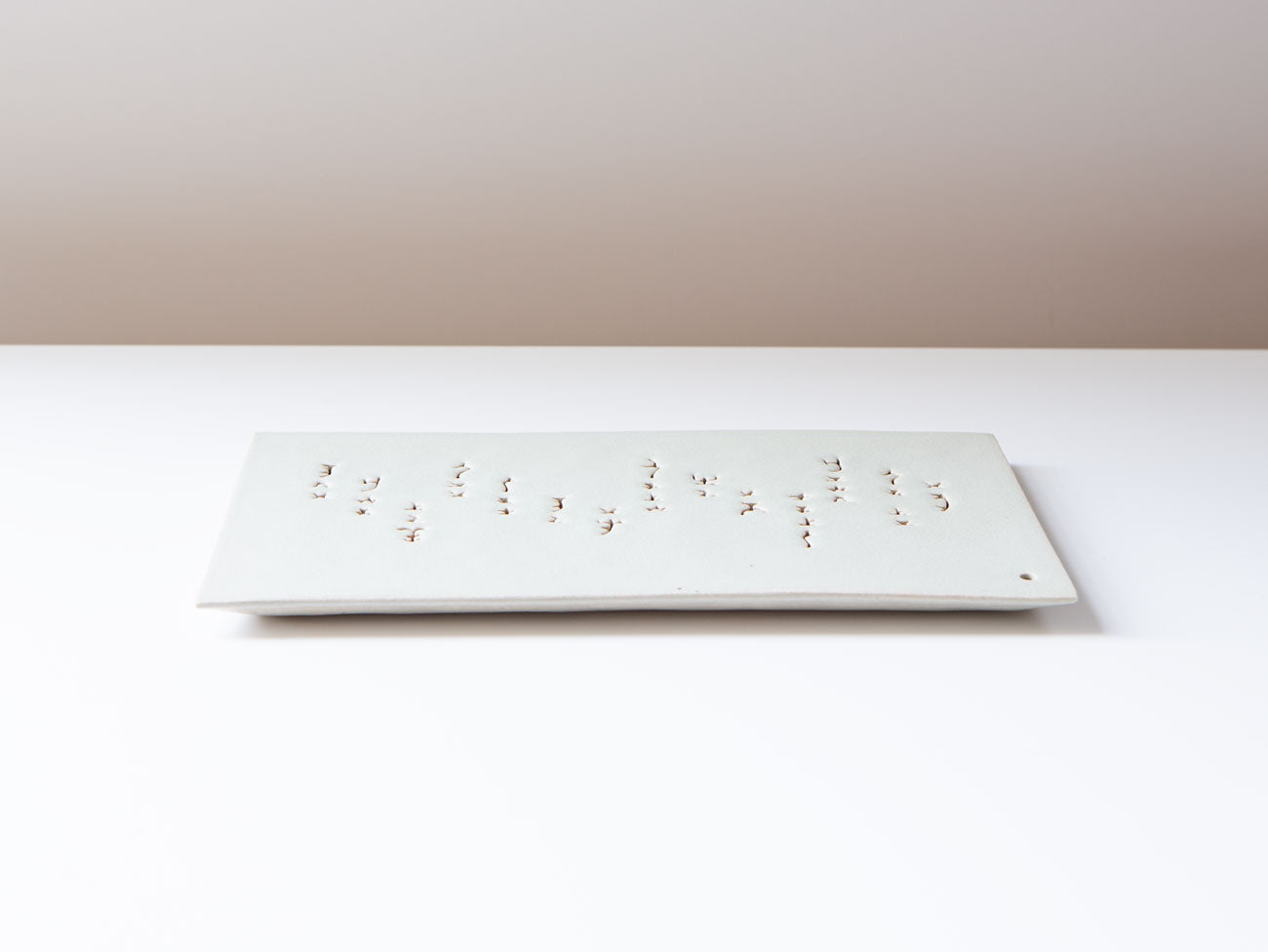 White Oracle Tray - Small Decorative Serving Dish for Home Decor, Dining Table Centerpiece, Jewelry Organizer & Gift Idea