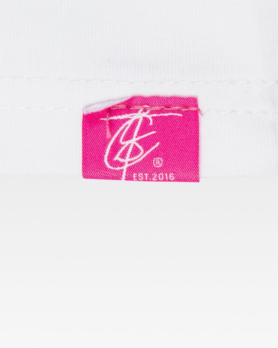 Classic White PINK Miami Travel T-Shirt - Soft Cotton Vintage Style Tee for Vacation, Beach & Summer Outfits