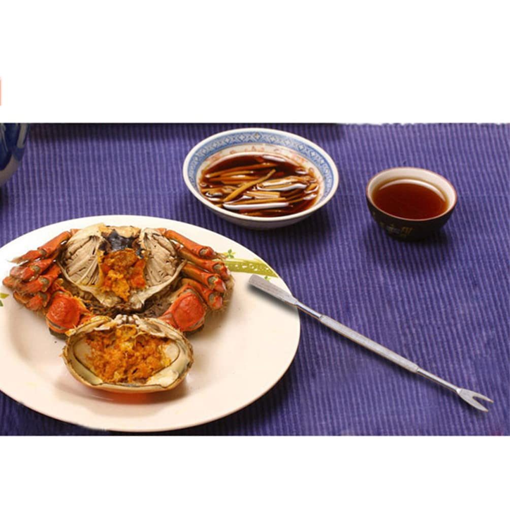 Premium Stainless Steel Seafood Forks & Crab Crackers Set - Lobster, Crab, Shrimp, Crawfish Shell Crackers & Picks - Durable Seafood Tools for Crab Legs, Prawns, Nuts - Perfect for Seafood Boils, Parties & Restaurant Dining