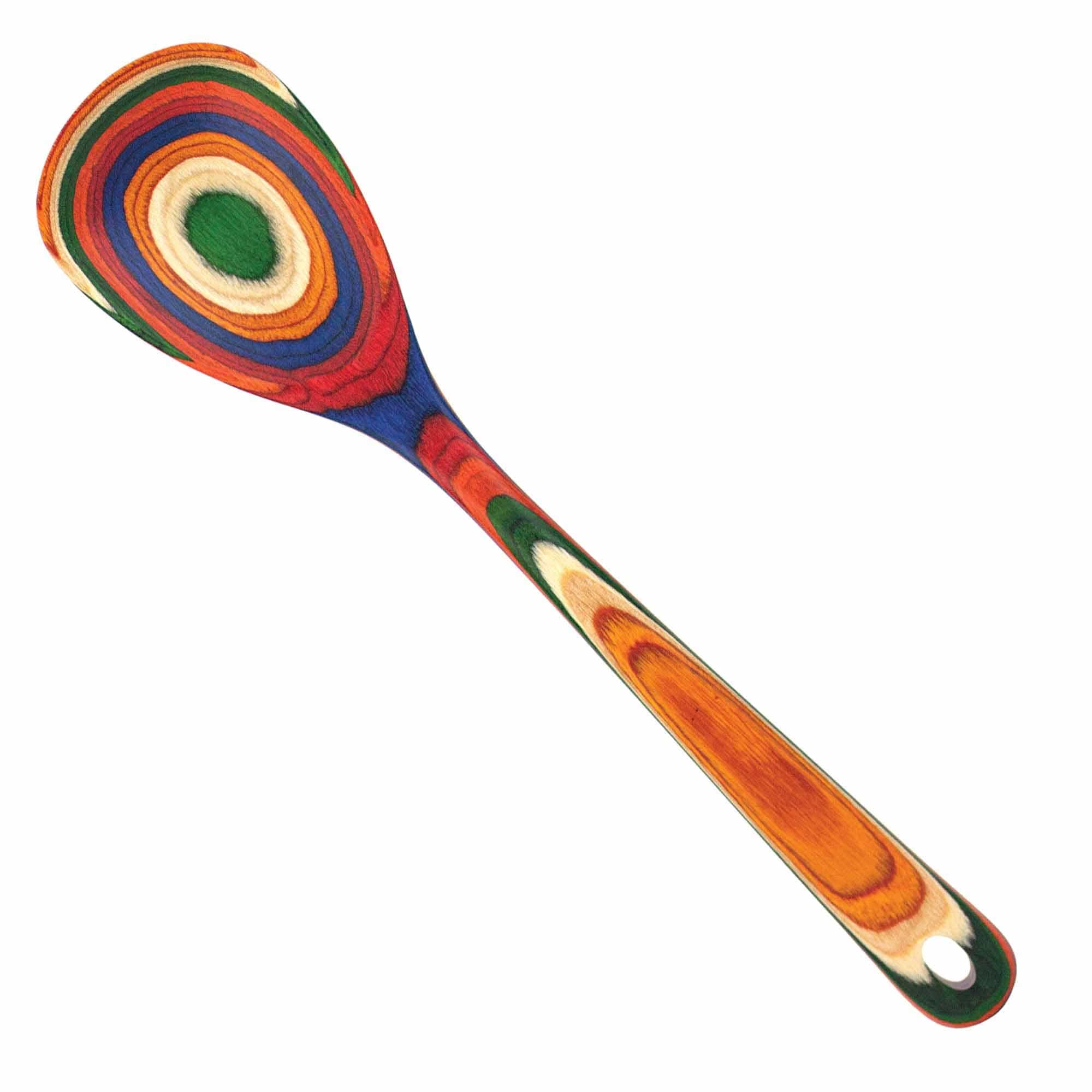 Baltique® Marrakesh Collection Wooden Cooking Spoon - 12.5 Inch Natural Wood Kitchen Utensil for Stirring, Mixing & Serving - Perfect for Soups, Sauces & Baking