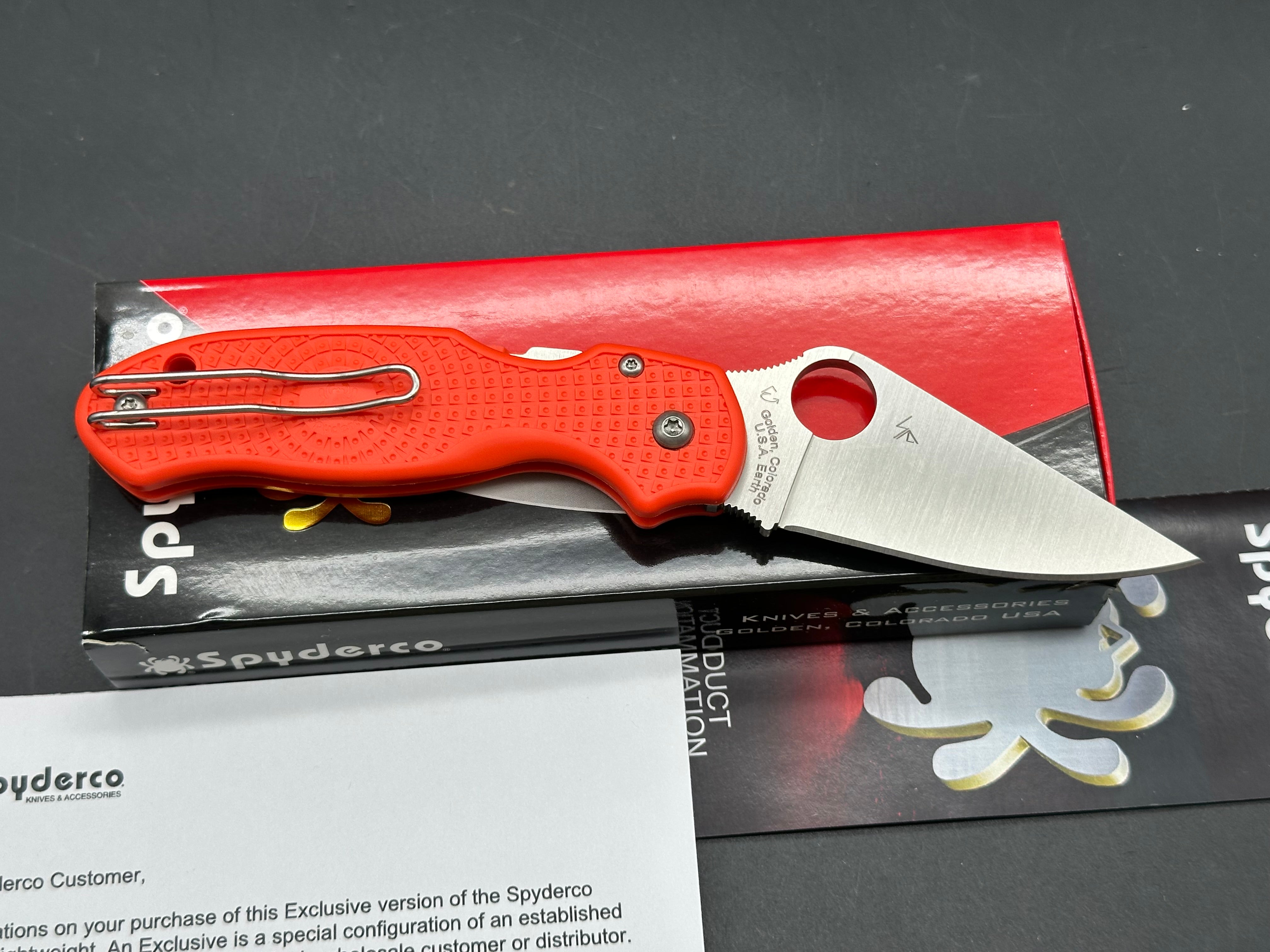Spyderco Para 3 Lightweight Folding Knife - Cutlery Shoppe Exclusive 2.93