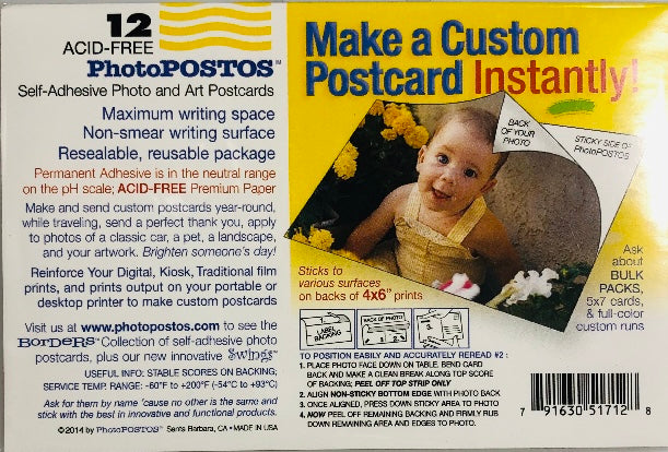 4x6 Self-Adhesive Photo & Art Cards - Perfect for Scrapbooking, DIY Projects, and Wall Decor - Sticky Back Photo Paper for Easy Mounting