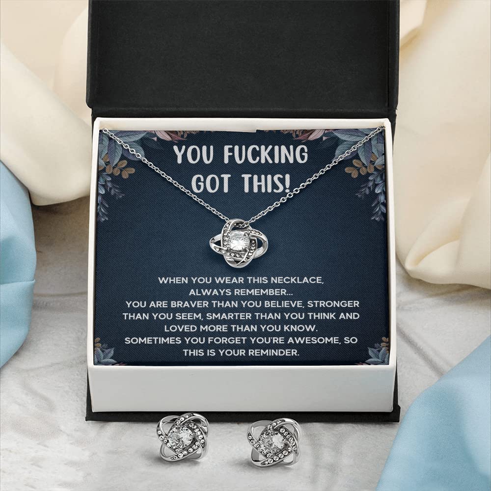 Get Well Soon Gifts for Women - Inspirational Stainless Steel Necklace with Message Card & Gift Box | Encouragement, Sympathy & Recovery Jewelry for New Beginnings - Perfect for Hospital Visits, Cheering Up Loved Ones & Special Occasions