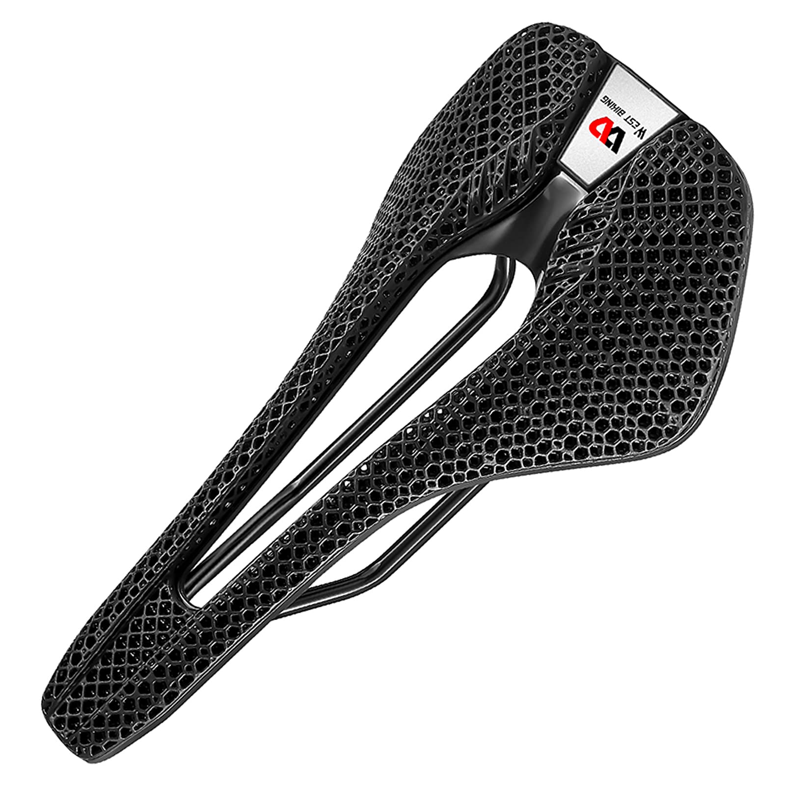 Lixada Lightweight 3D Bike Seat Cushion - Comfortable Honeycomb Bicycle Saddle for MTB & Road Cycling - Perfect for Long Distance Rides & Commuting