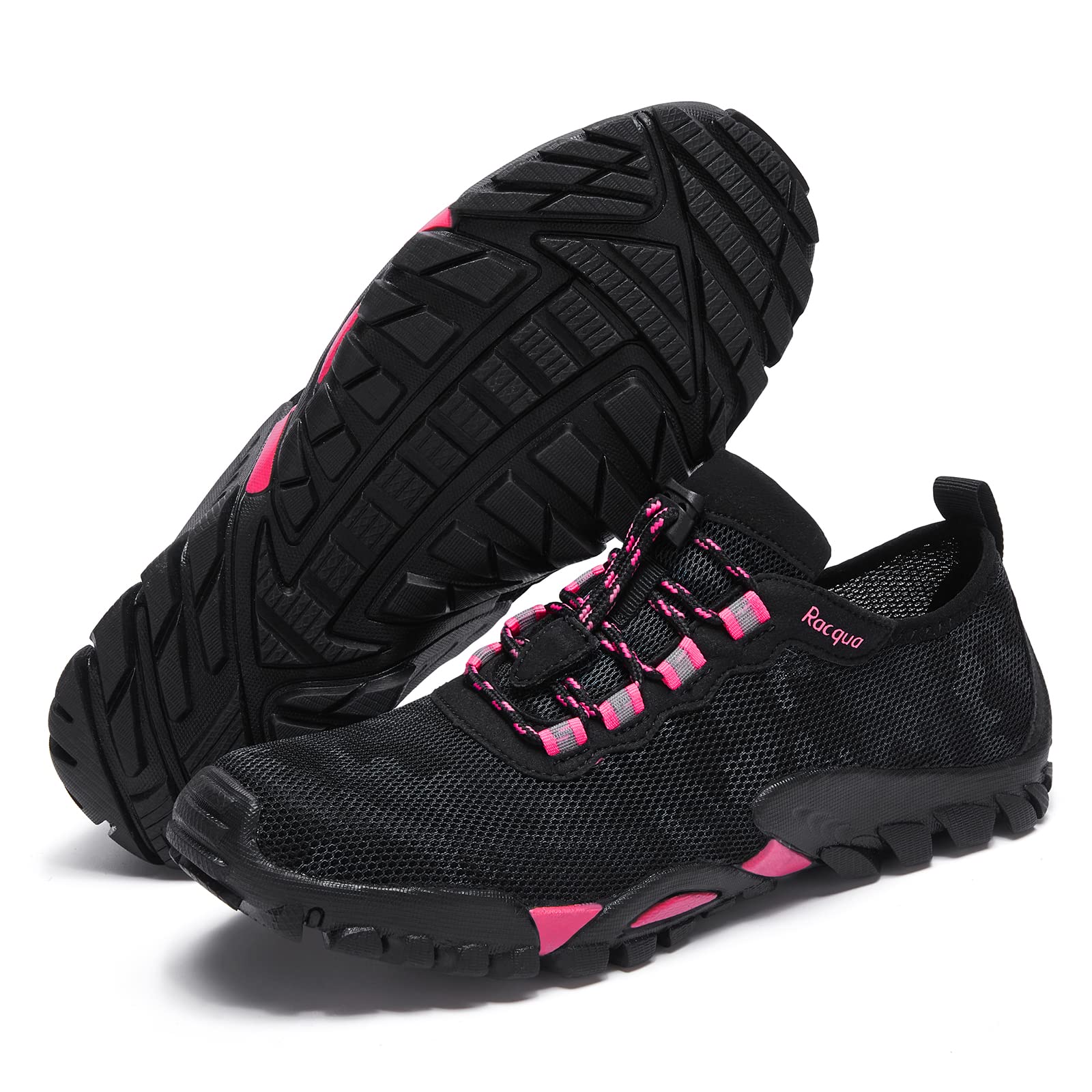**Racqua Men's & Women's Quick-Dry Breathable Hiking Water Shoes - Lightweight Aqua Shoes for Outdoor Sports, Climbing, Beach & Pool Activities**
