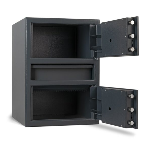 AMSEC MM2820CTR E2 Rated Drop Safe with ESL20 Digital Lock - Double Door Deposit Box for Cash, Checks & Valuables - Ideal for Retail Stores, Banks & Offices