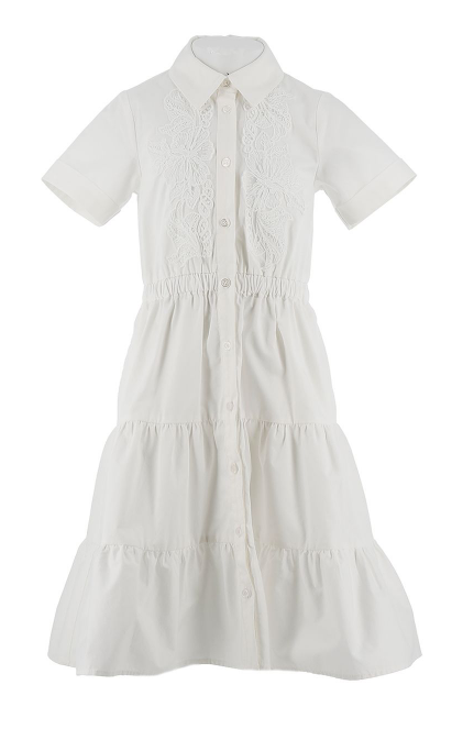 Ermanno Scervino Lace Shirt Dress for Women - Size 8 (16A) | Elegant Office Wear & Special Occasion Outfit