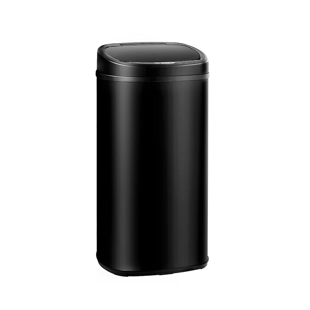 Devanti 68L Automatic Motion Sensor Trash Can - Black | Touchless Kitchen Waste Bin for Home, Office & Bathroom