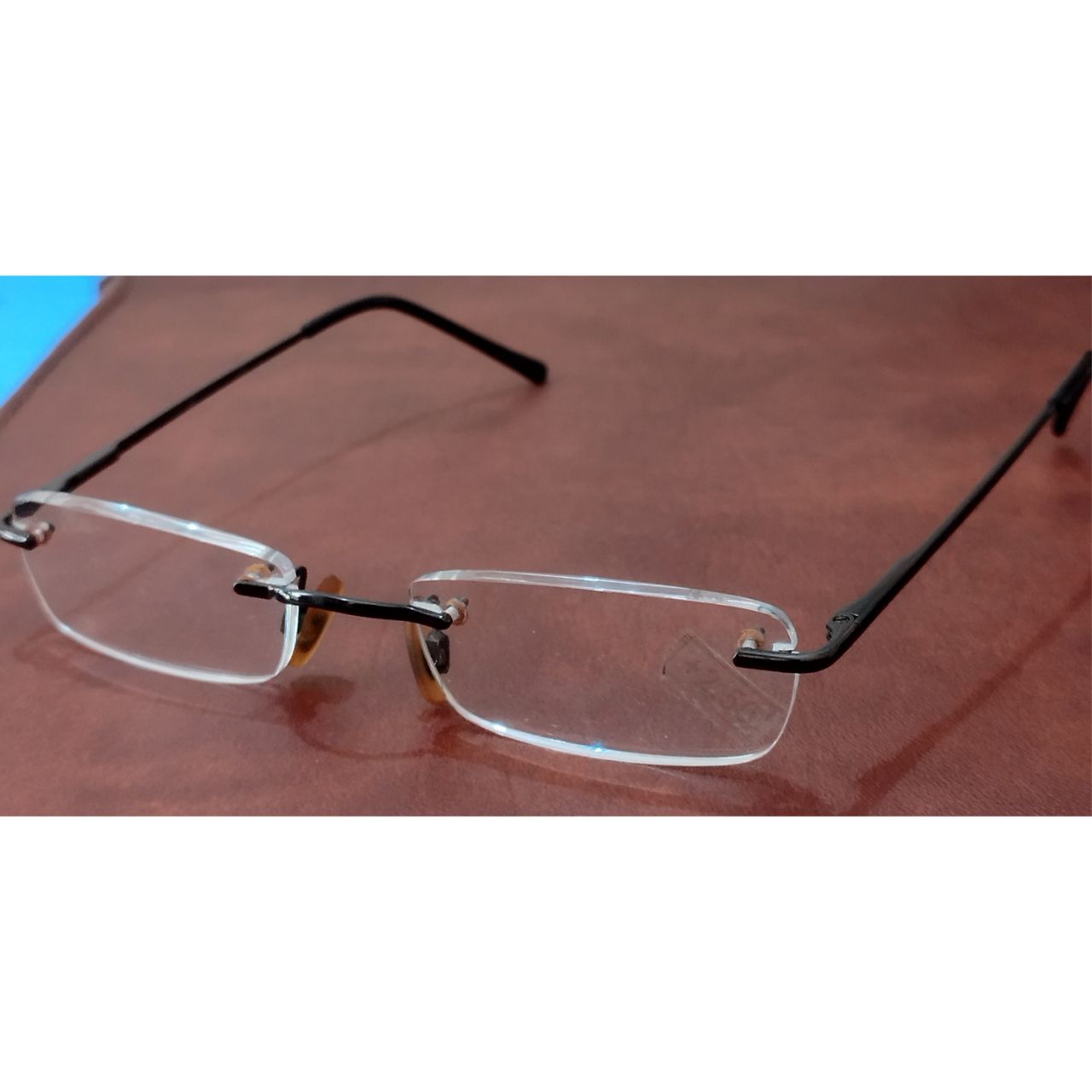 Grey Rectangle Rimless Reading Glasses for Men & Women - Lightweight, Anti-Blue Light, Fashionable Eyewear for Reading, Computer Use, and Daily Wear