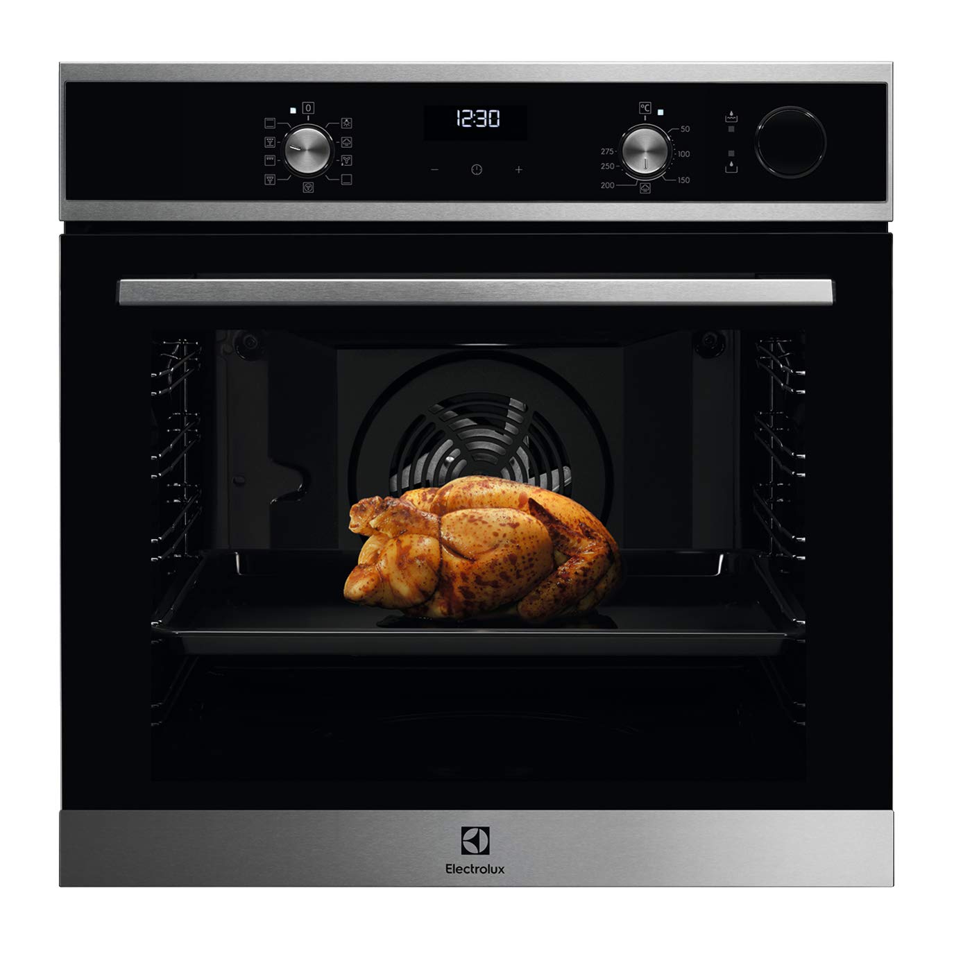 Electrolux EOC5H40X 72L Built-in Electric Oven with Convection Fan & Steam Cooking - 2780W Stainless Steel Multifunction Oven for Baking, Roasting & Healthy Cooking | Perfect for Home Kitchens & Professional Chefs
