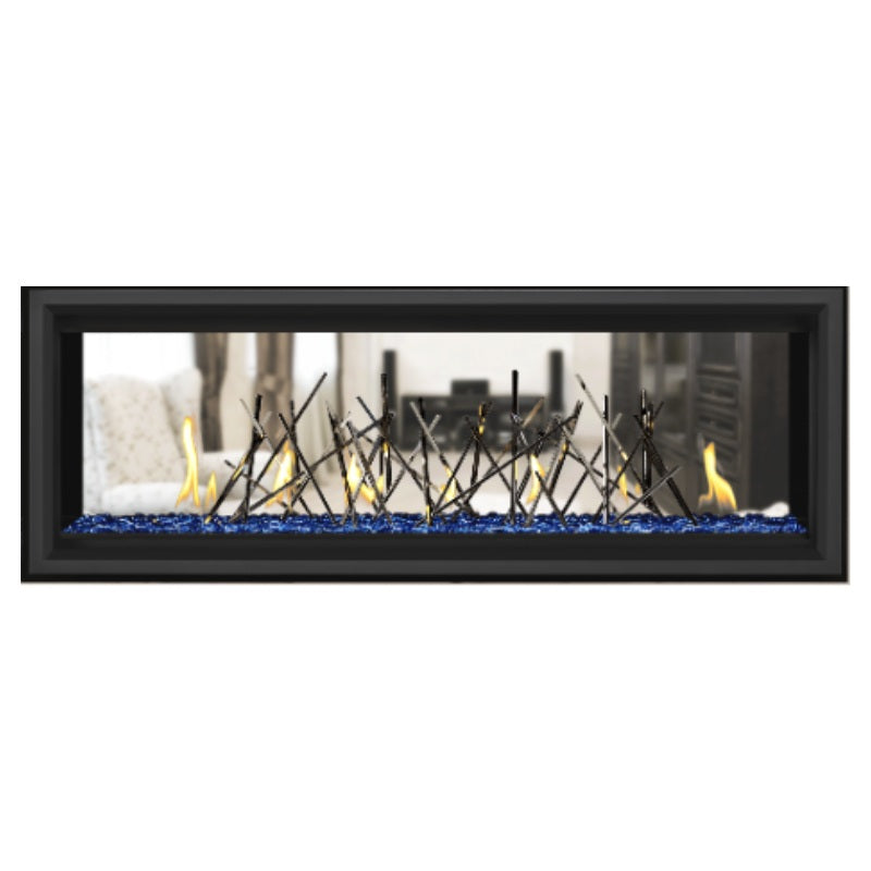 Napoleon Vector 50 See-Through Linear Direct Vent Gas Fireplace LV50N2 - Modern Heating Solution for Living Rooms & Patios