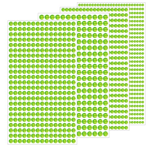 1799pcs-3/4/5/6mm-green