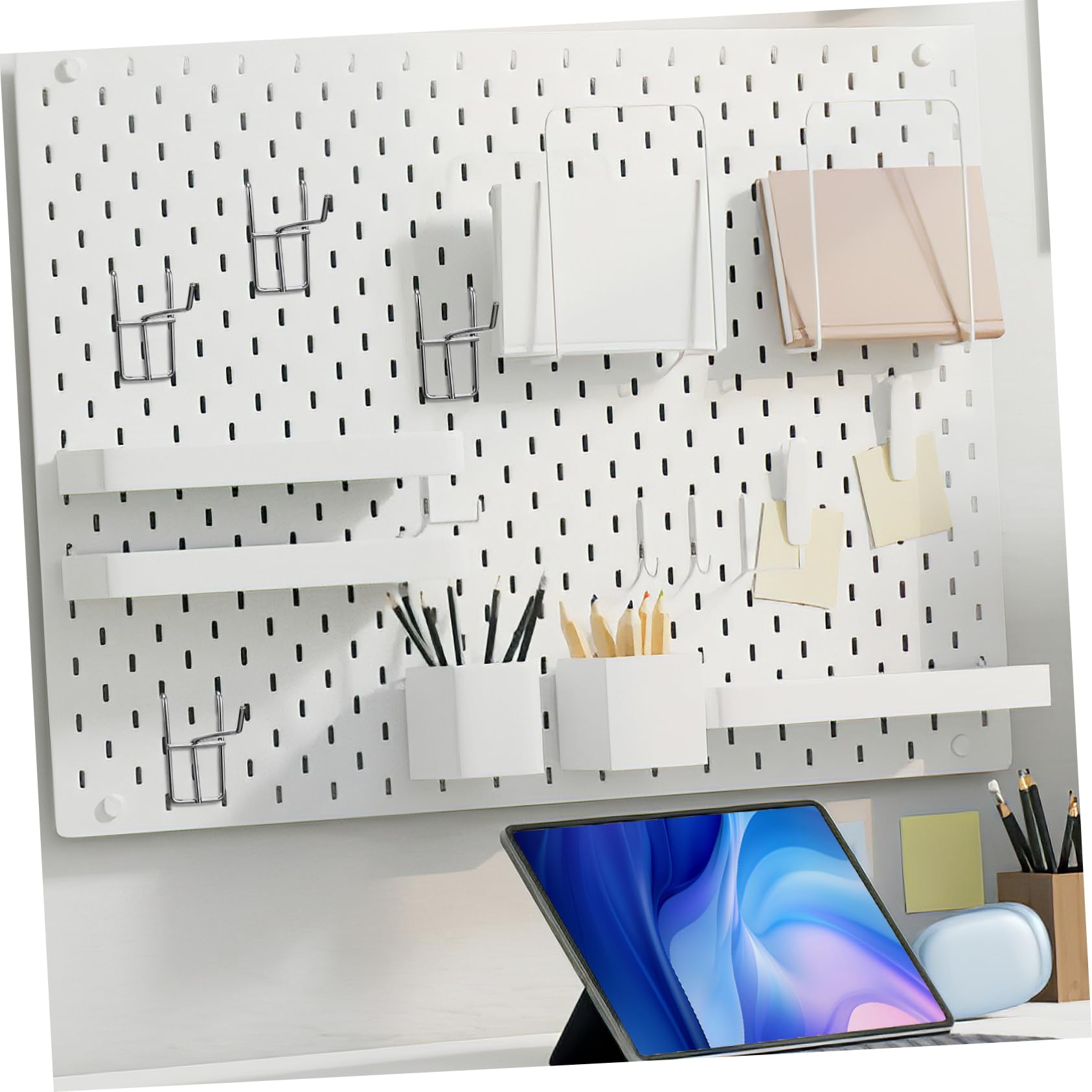 iplusmile 4 Sets 10cm Silver Supermarket Display Hooks - Heavy Duty Mesh Kitchen Hooks for Pans, Cups, Bags & Towels - Easy to Install & Carry (30pcs x 4) - Perfect for Pantry, Retail Store & Home Organization