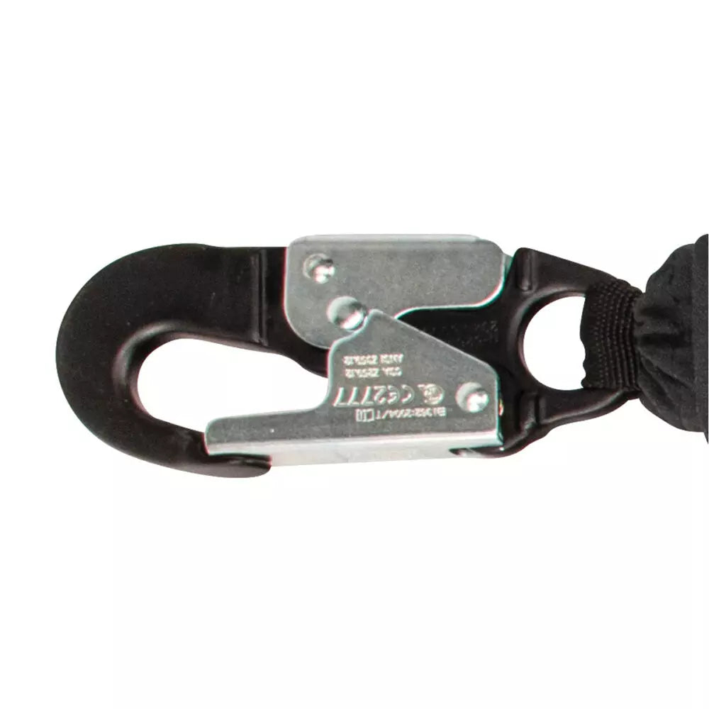 Arc Flash 6' Energy Absorbing Lanyard - Aramid Fiber, Dual Leg Safety Harness with Aluminum Rebar Hooks for Electrical Work & Fall Protection | Perfect for Utility Workers & Linemen