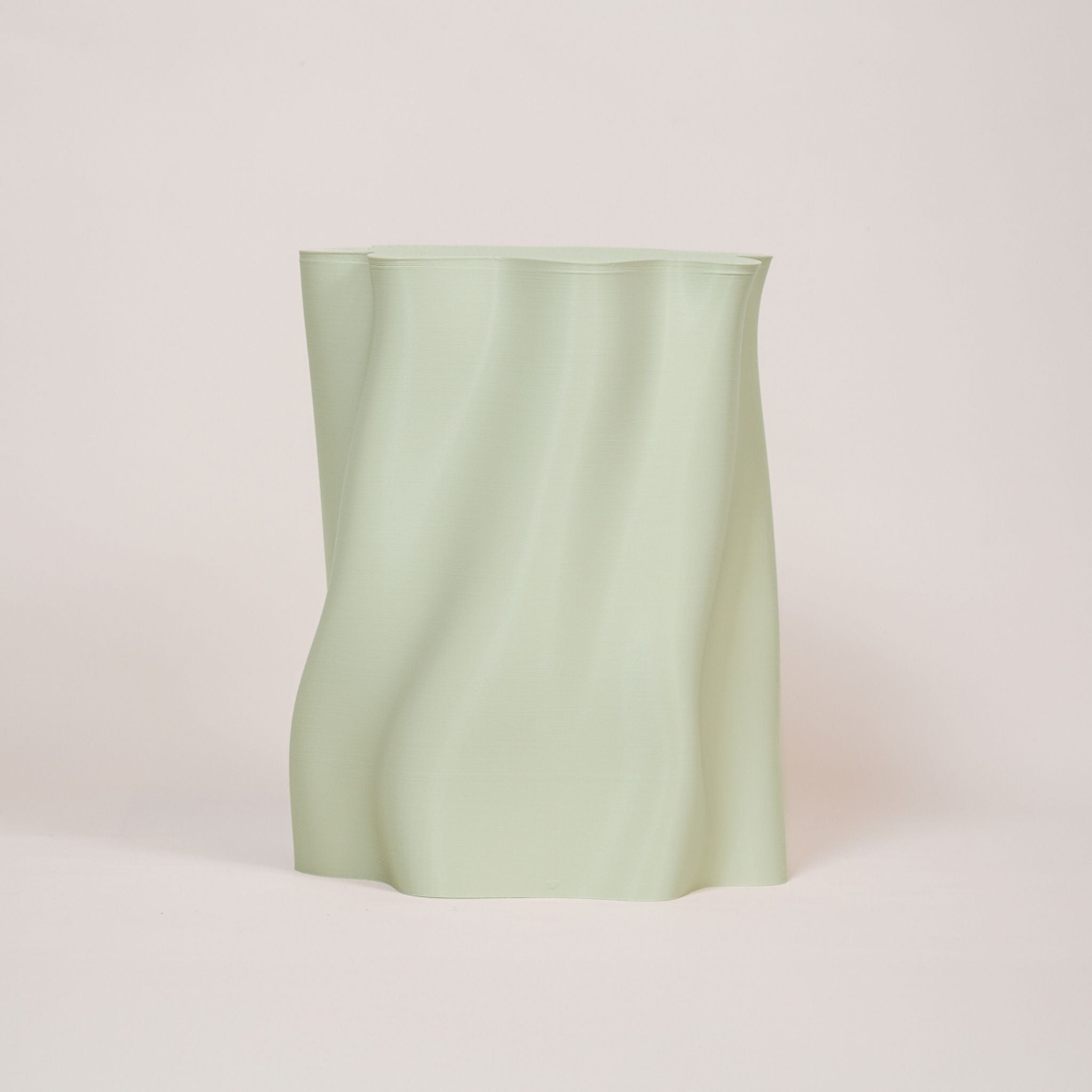 Lulu Stool - Medium Size (H45cm) Sage Matte Finish - Modern Home & Office Stool for Living Room, Bedroom, or Workspace