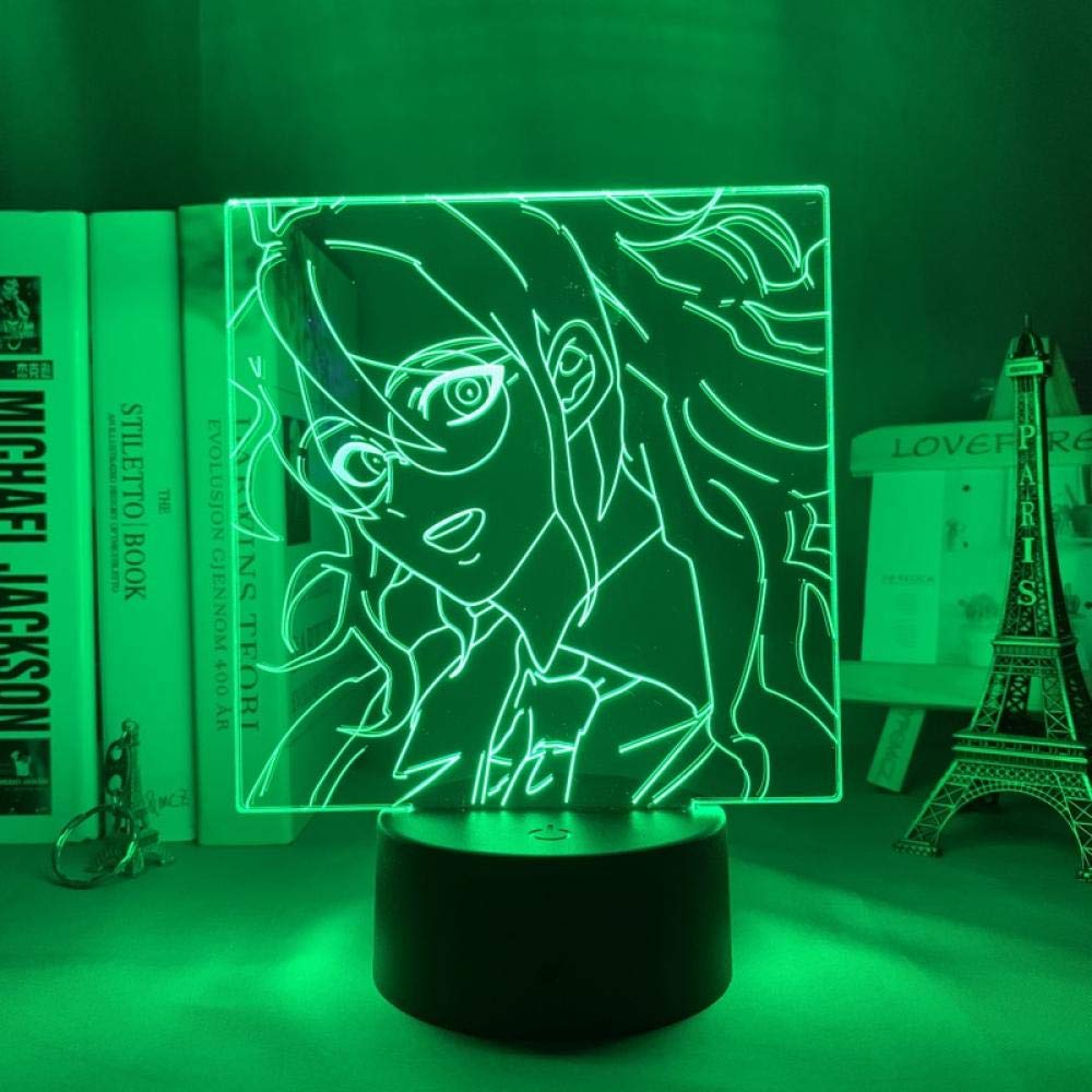 3D LED Night Light Illusion Lamp - Anime Character Gonta Gokuhara 7-Color Touch Table Lamp for Kids Room, Bedroom Decor, and Manga Lover Gifts | Perfect for Night Lights, Birthday Presents, and Anime-Themed Room Decor