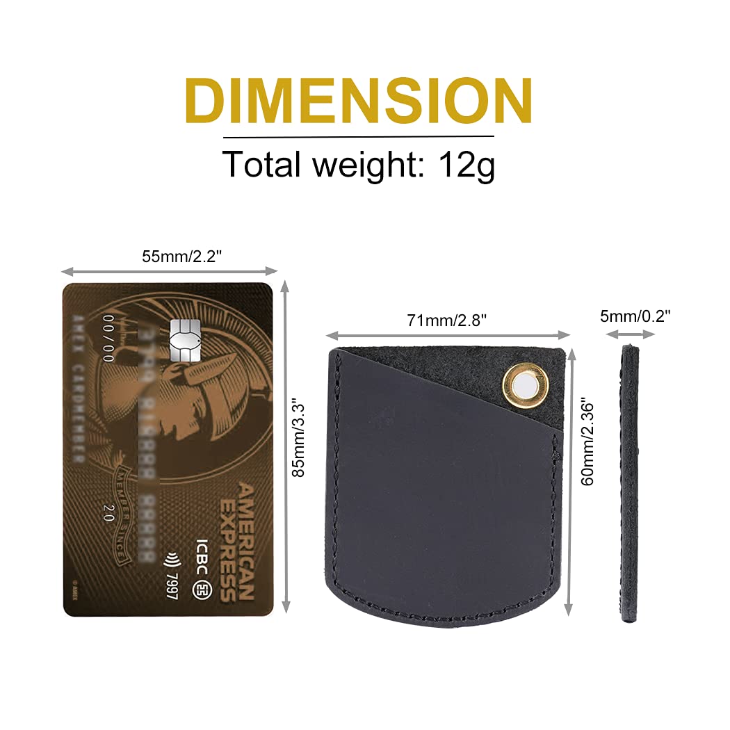 VIPERADE PJ27 Leather Sheath for EDC Knuckle & Coins - Compact Leather Holder for Lighter, Car Key, Carabiner & Mini EDC Gear - Perfect for Everyday Carry, Outdoor Adventures & Tactical Use