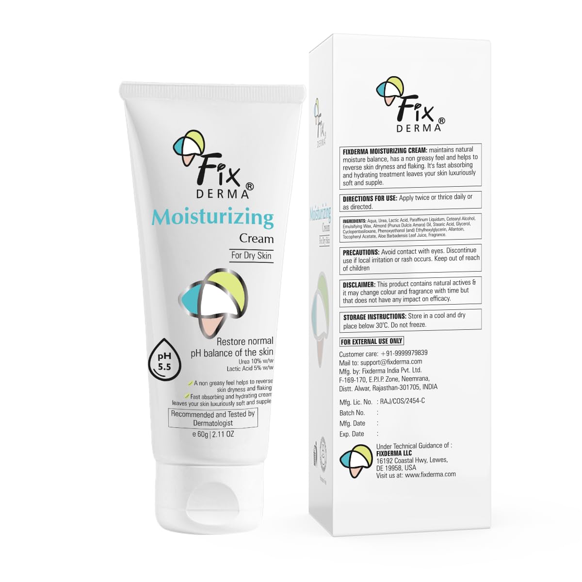 Fixderma Moisturizing Lotion for Dry Skin - Daily Hydrating Face & Body Moisturizer with Non-Comedogenic Formula - 150ml | Perfect for Daily Skincare Routine & Post-Sun Care