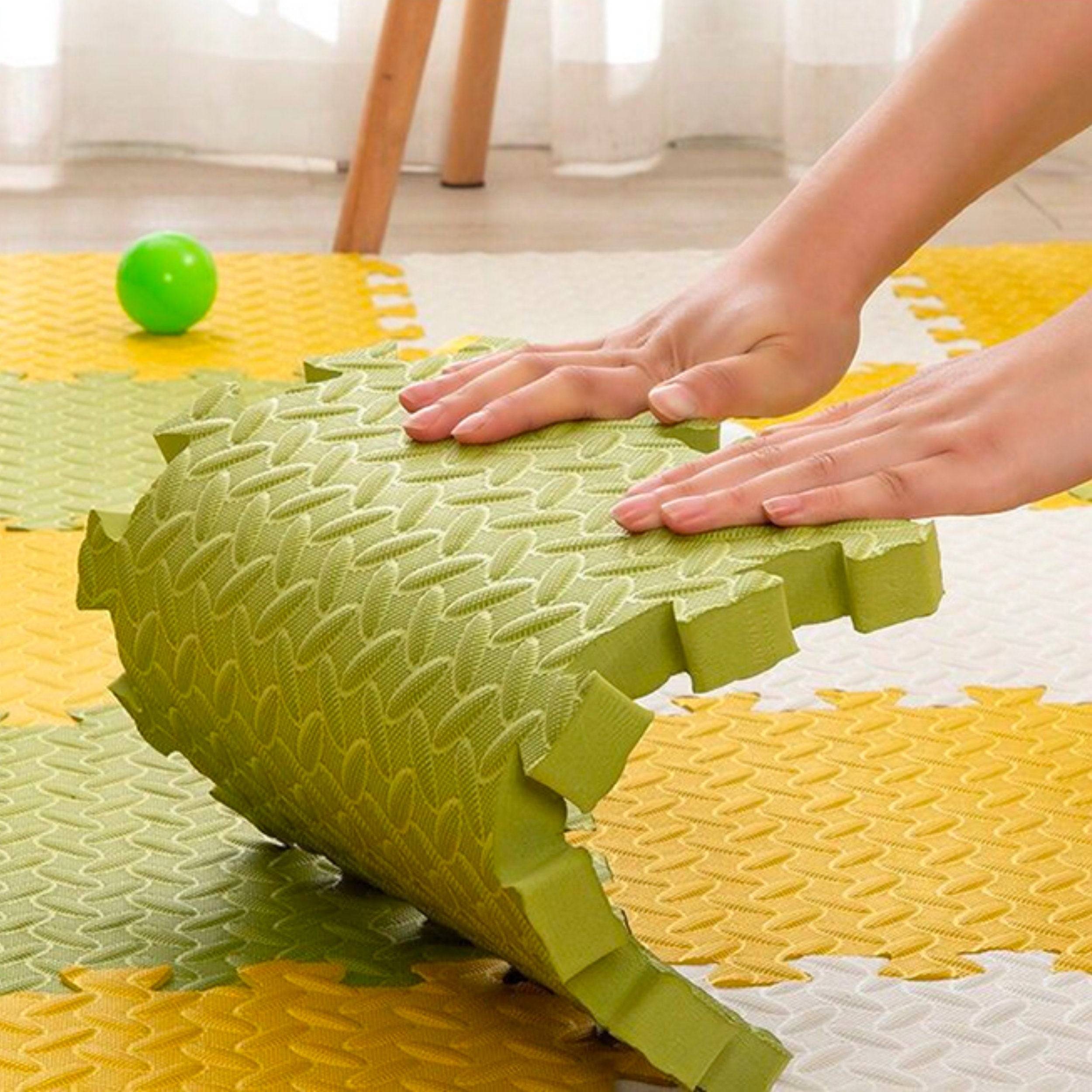 Non-Toxic Kids Foam Play Mat - Extra Thick Baby Crawling & Tummy Time Activity Mat for Infants - Soft Floor Tiles for Nursery, Daycare & Playroom (36