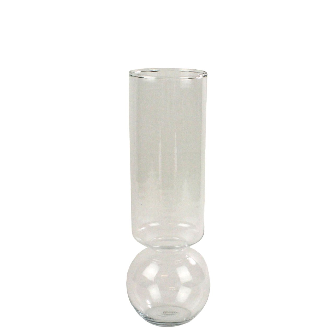 Tall Bulb Vase - Set of 5 Glass Flower Vases for Home Decor, Wedding Centerpieces & Floral Arrangements