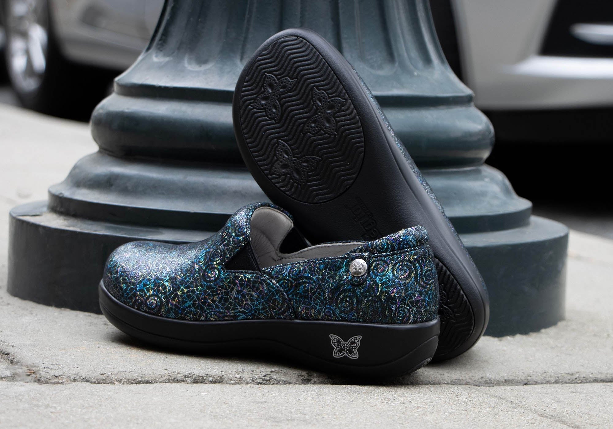 Alegria Keli Women's Leather Slip-On Comfort Shoes - Soft, Supportive & Stylish for Work, Travel & Everyday Wear
