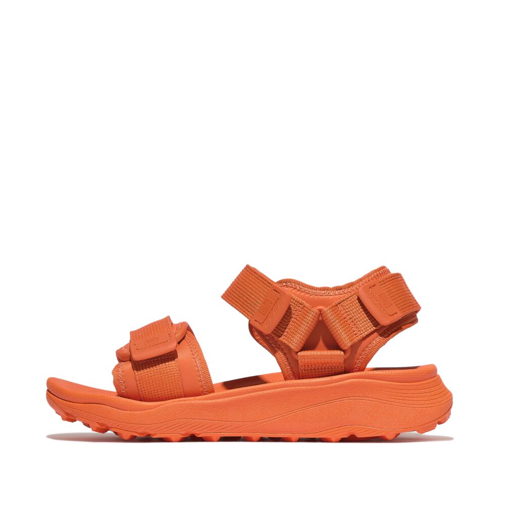 FitFlop Neo D Hyker Sandals for Women - Comfortable Walking & Hiking Shoes - Lightweight & Supportive Footwear - Perfect for Travel, Outdoor Adventures & Casual Wear (Satsuma)